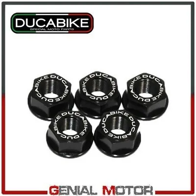 Crown Flange Nuts Kit Black Ducabike Ducati Scrambler Flat Track Pro 2016 > 2017 • $30.70